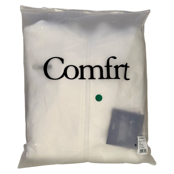 Comfrt *NEW* Cloud Zip Hoodie White Unisex Sizing - Picture 4 of 5